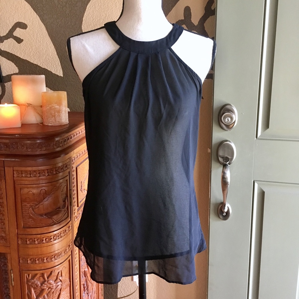 Colstory black sleeveless top